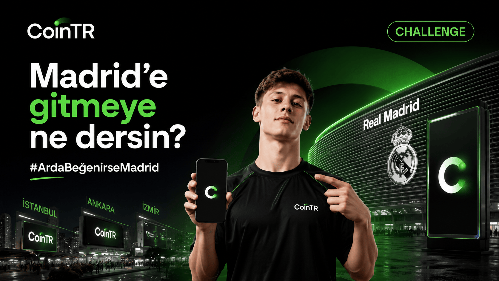#ArdaBeğenirseMadrid — CoinTR ile Real Madrid'e Git!