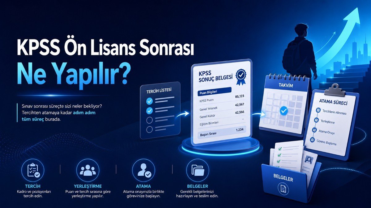 KPSS Ön Lisans Sonuçları Açıklandıktan Sonra Ne Yapılır?