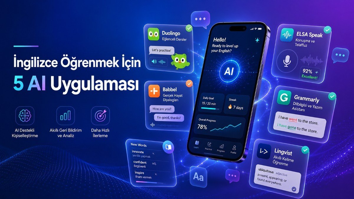 İngilizce Öğrenmek İçin En Etkili 5 Yapay Zeka Uygulaması