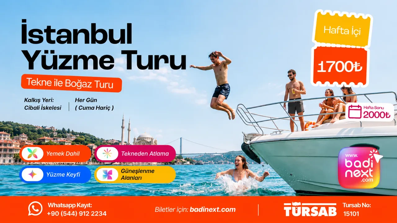İstanbul Yüzme Turu — Tekne ile Boğaz Turu